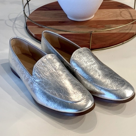 Banana Republic Shoes - Banana Republic Demi Silver loafers-size 8.5